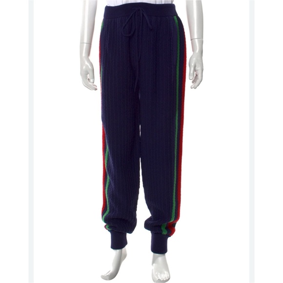 Gucci Other - Gucci web stripe 100% wool track pants size large meeting in
Italy